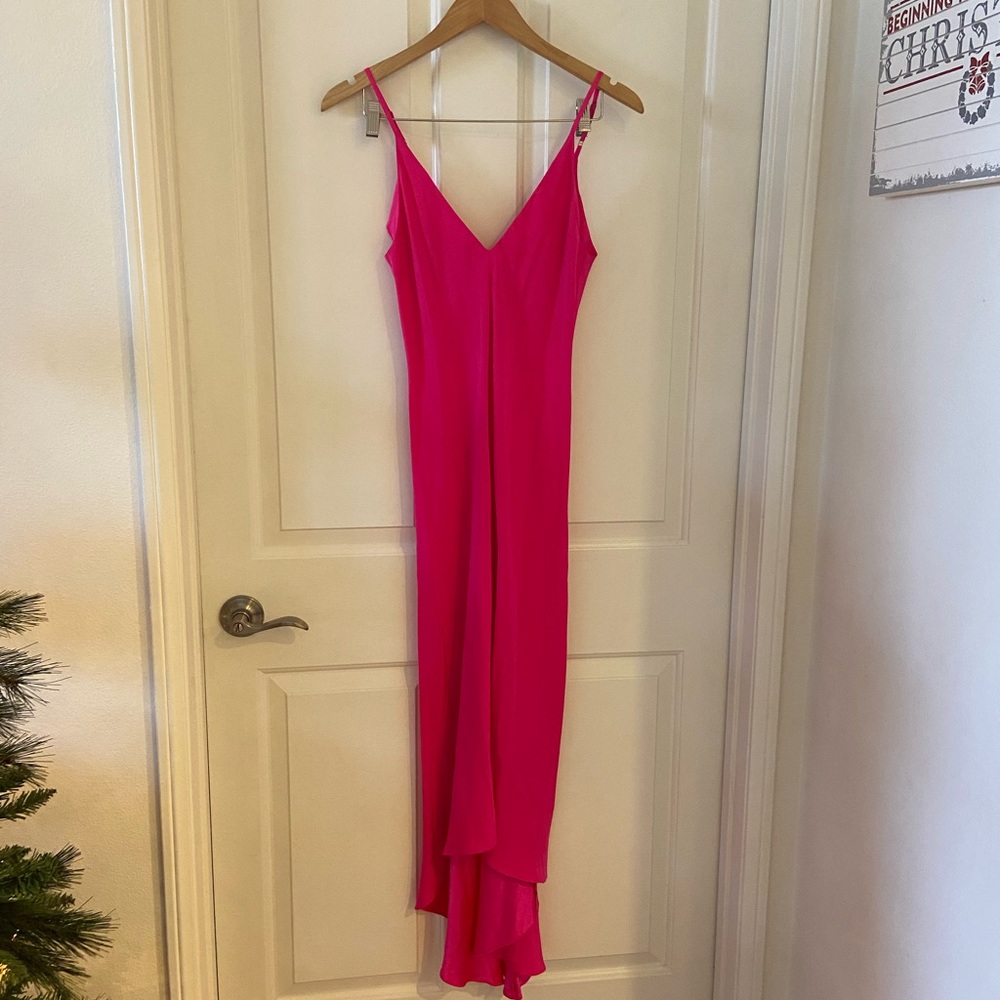 Amanda Uprichard Womens Pink Maxi Dress Size XS